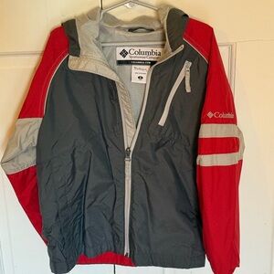 Columbia Kids Raincoat - Red and Gray
